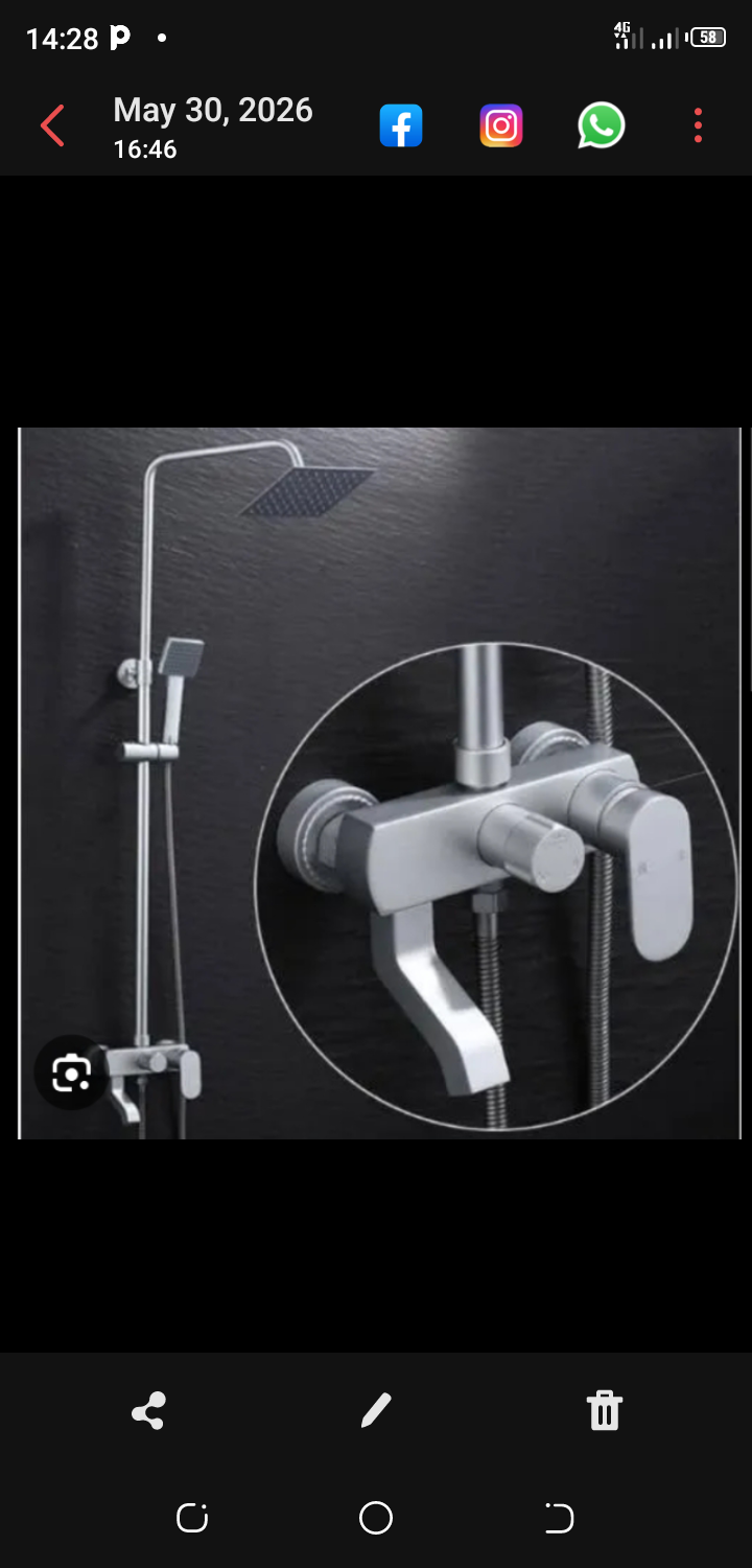 STANDING SHOWER STAINLESS STEEL
